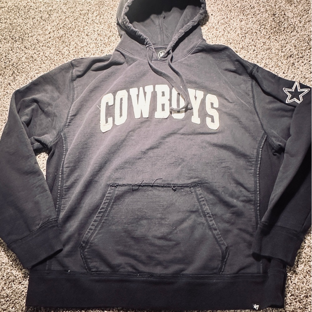 47 Brand dark Blue Cowboys Hoodie